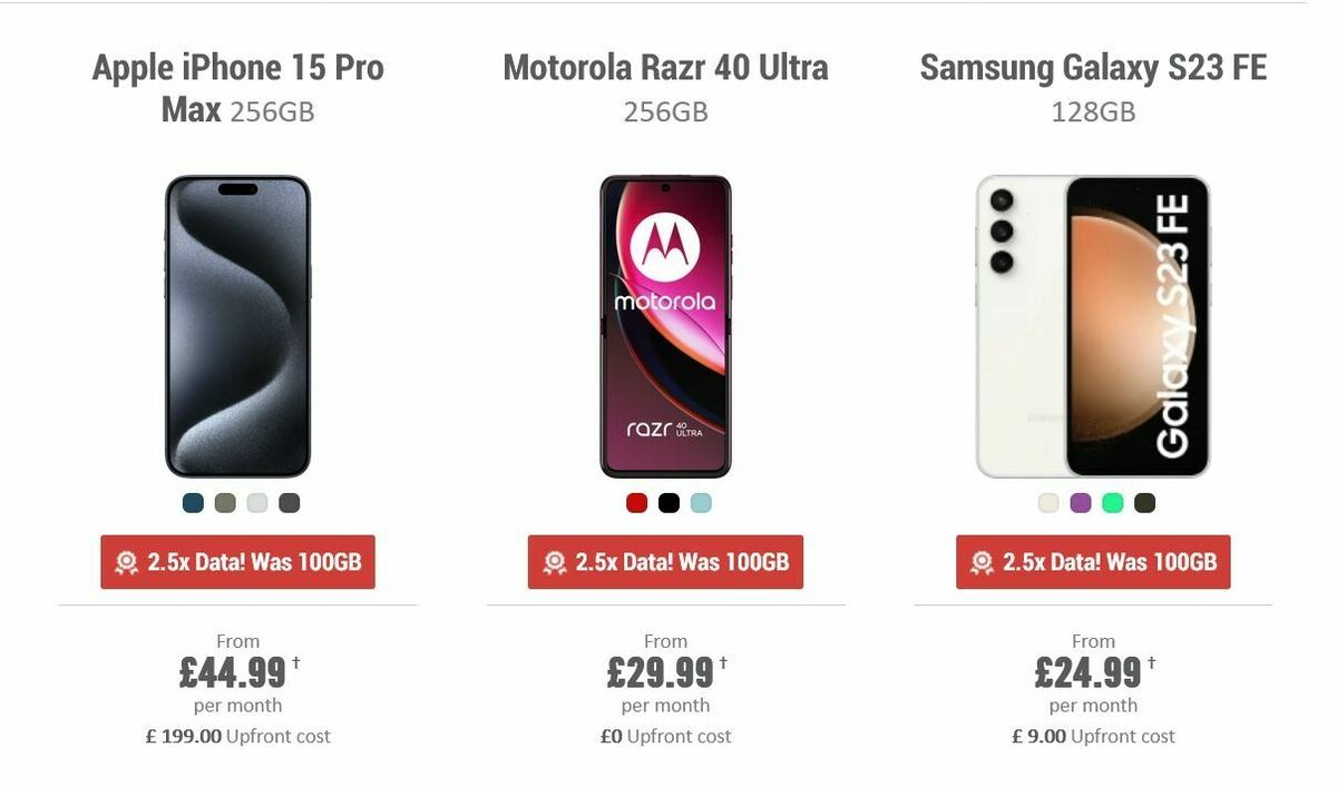 Carphone Warehouse Offers from 28 January