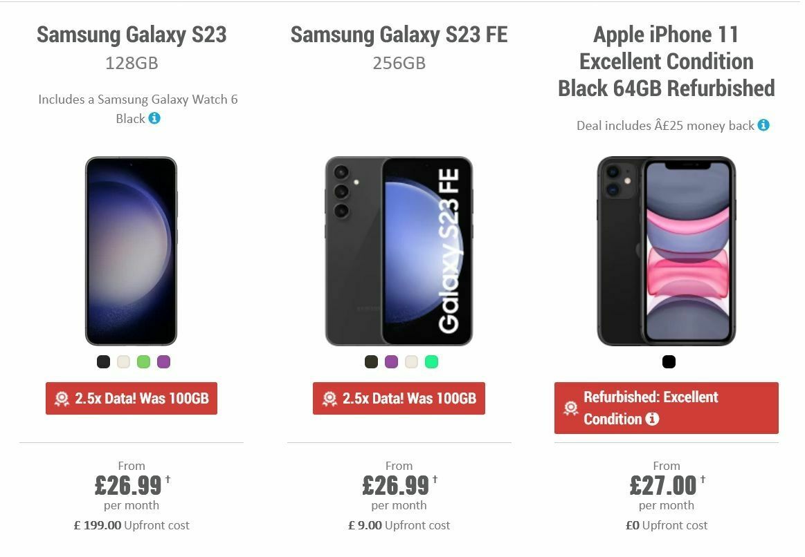 Carphone Warehouse Offers from 28 January