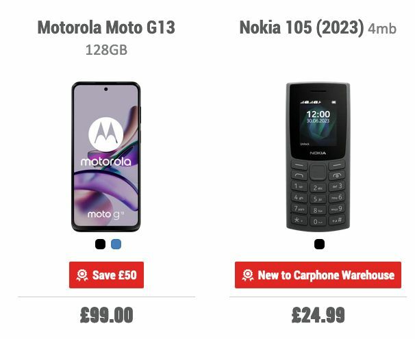 Carphone Warehouse Offers from 21 March