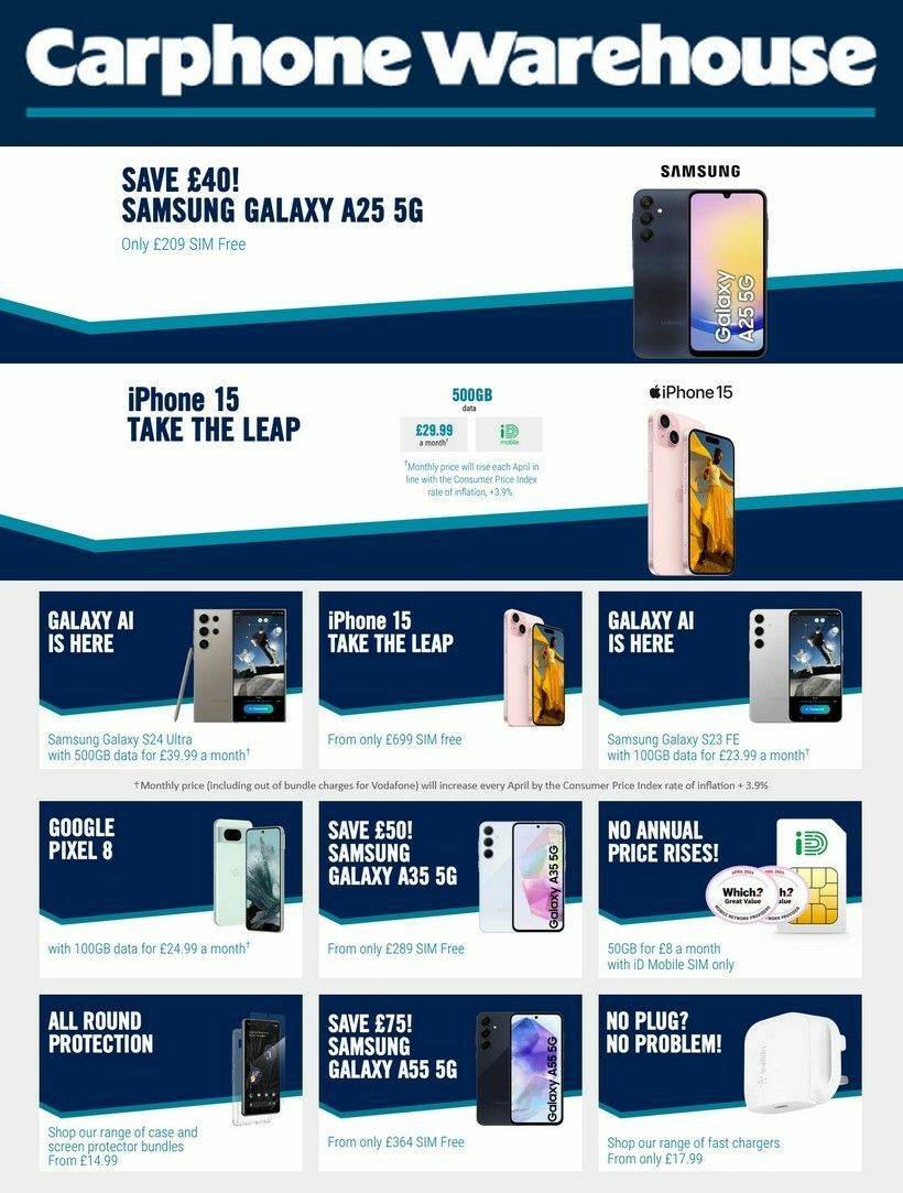 Carphone Warehouse Offers from 22 May