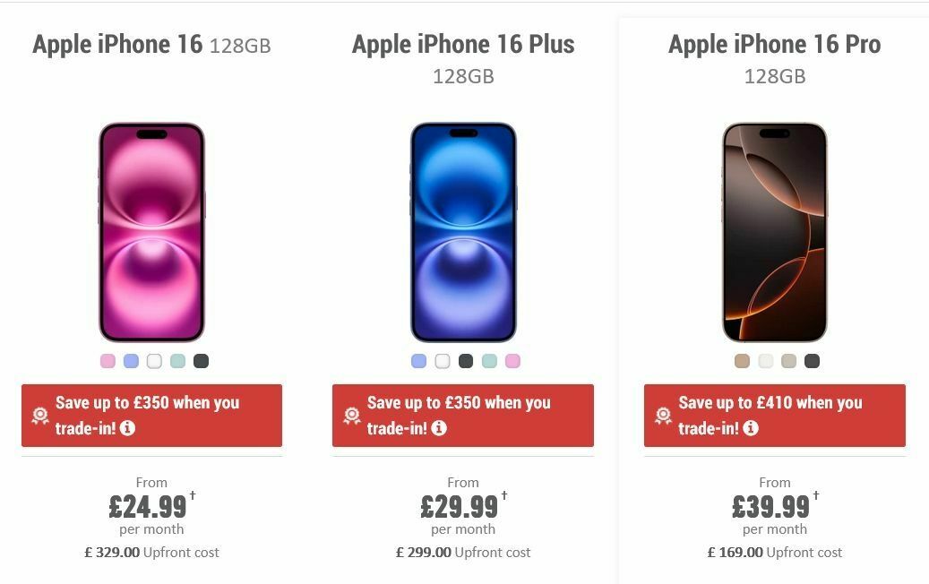 Carphone Warehouse Offers from 19 September