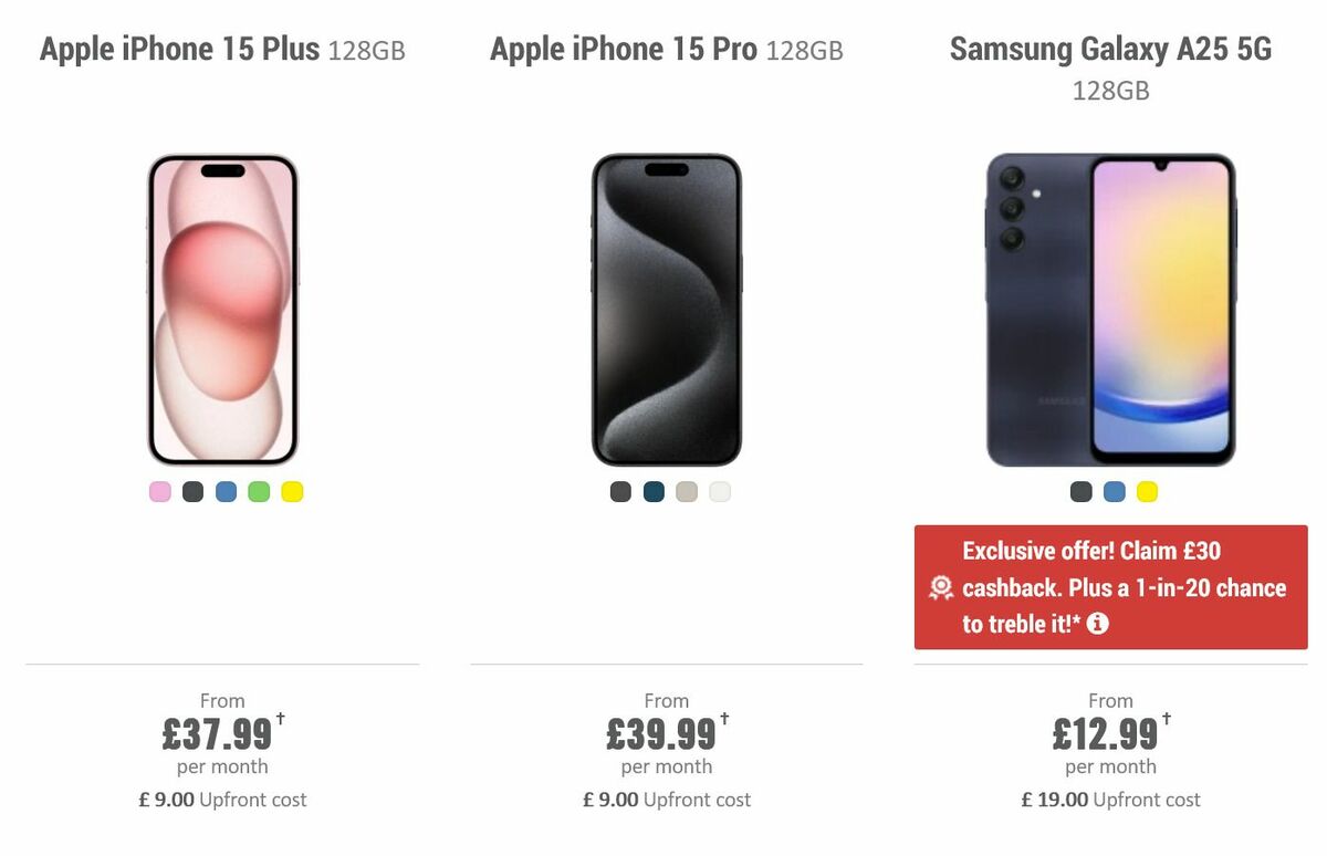 Carphone Warehouse Offers from 19 October