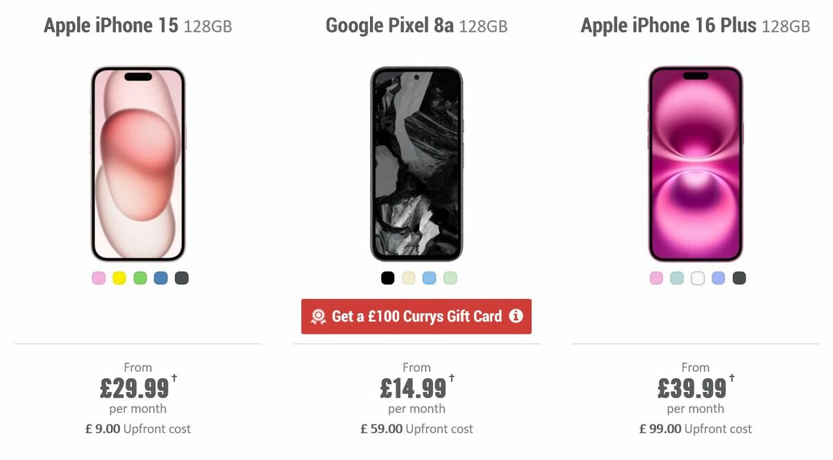 Carphone Warehouse Offers from 19 October