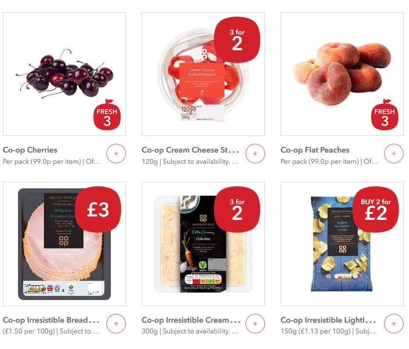 Co-op Food Offers from 22 June