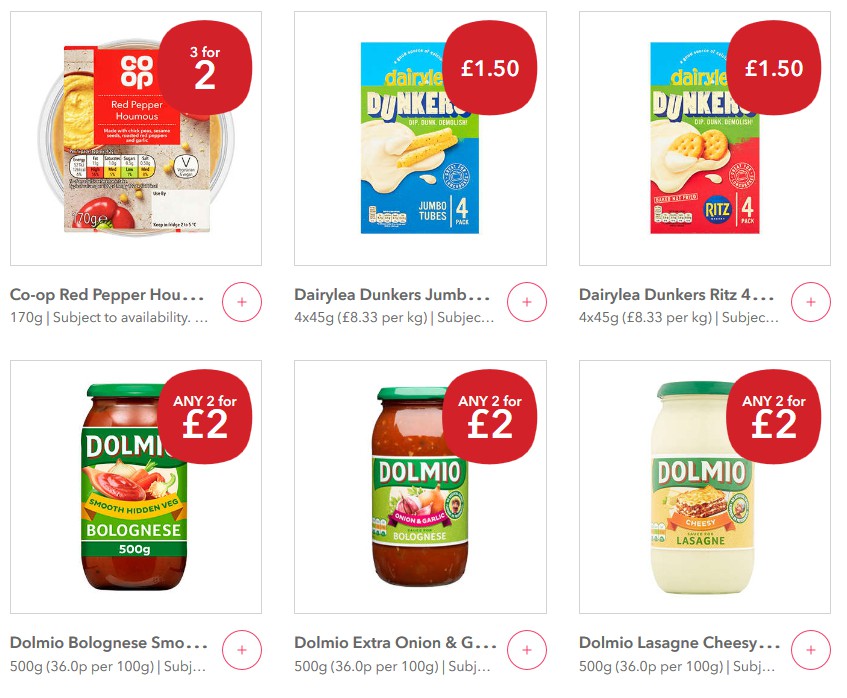 Co-op Food Offers from 22 June