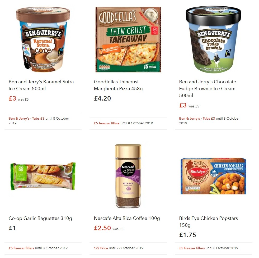 Co-op Food Offers from 5 October