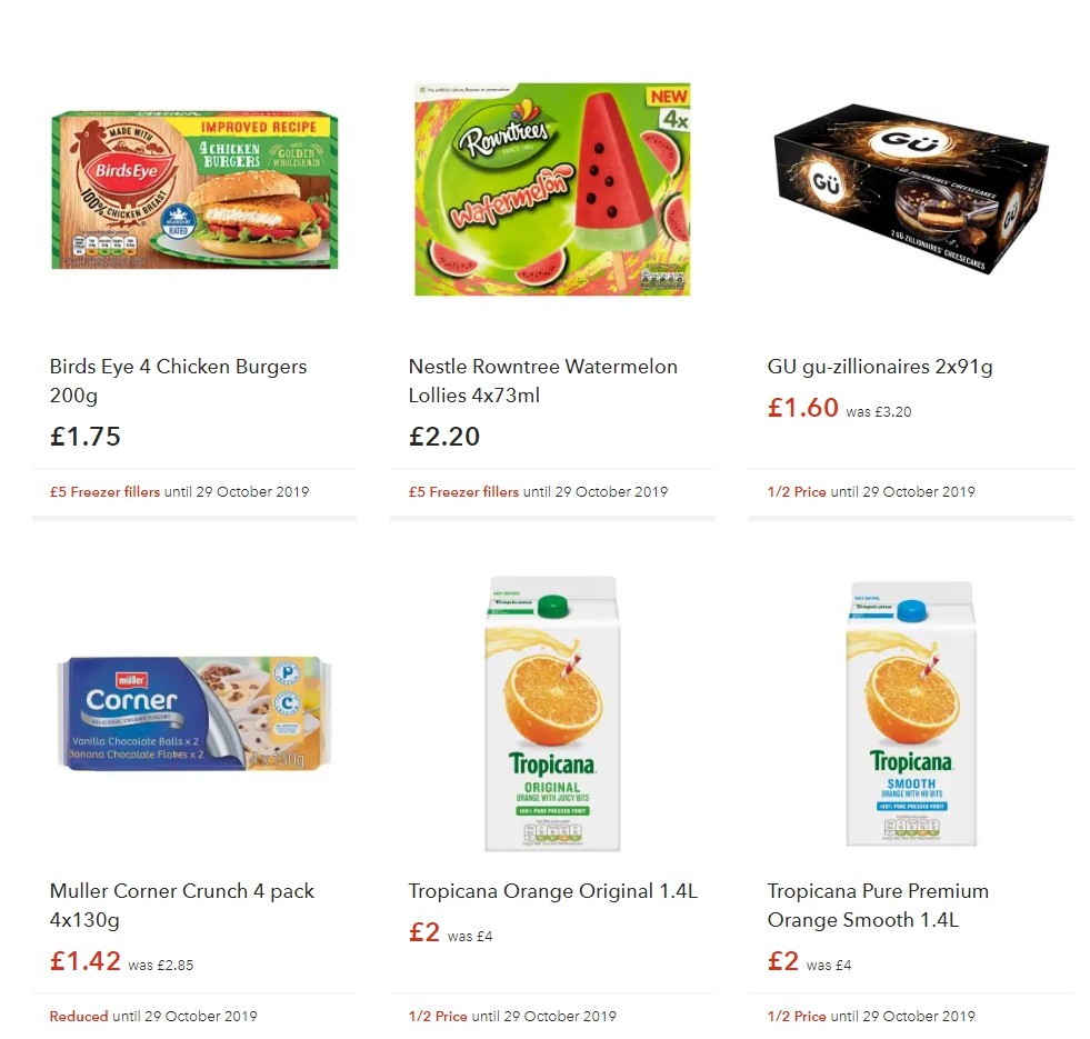 Co-op Food Offers from 19 October