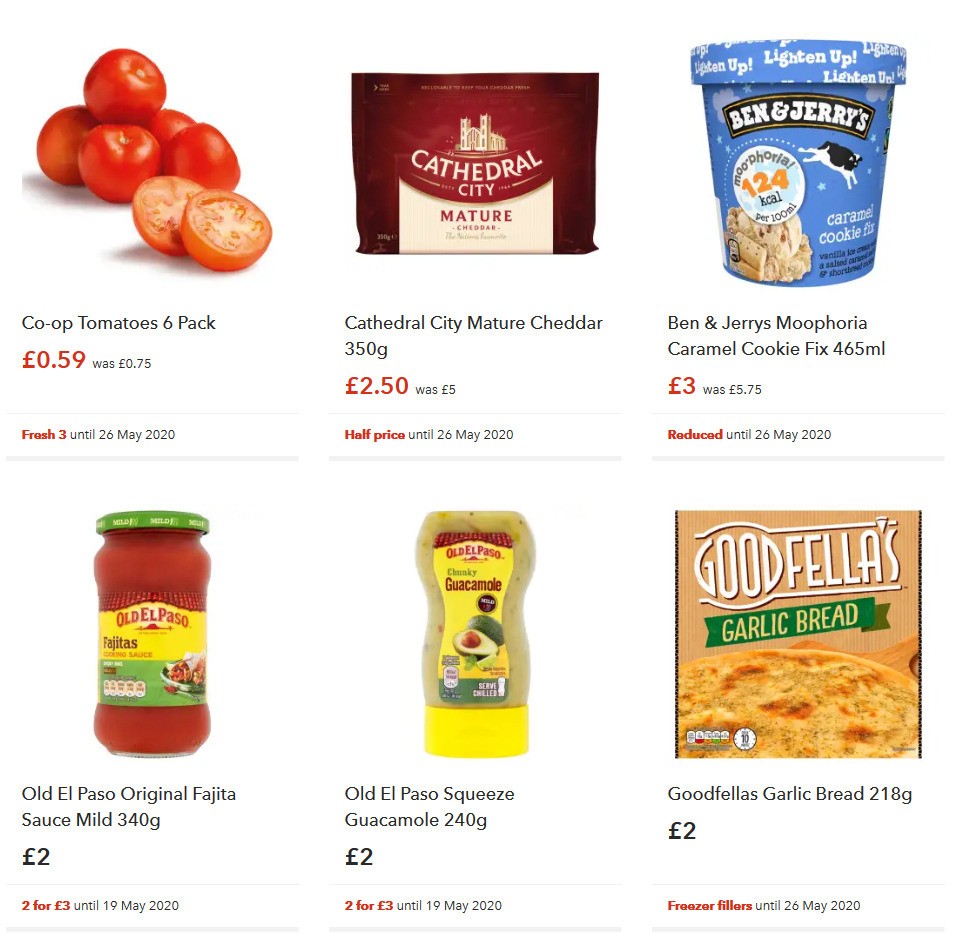 Co-op Food Offers from 8 May