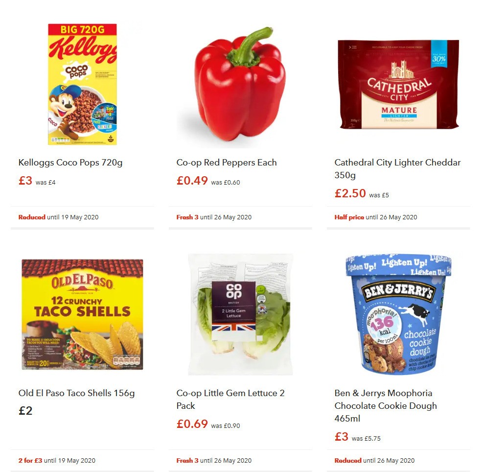 Co-op Food Offers from 8 May