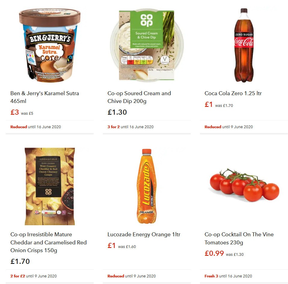 Co-op Food Offers from 6 June