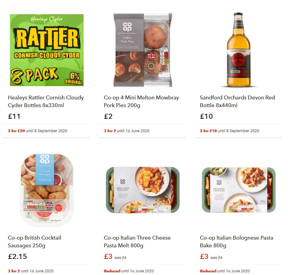 Co-op Food Offers from 6 June