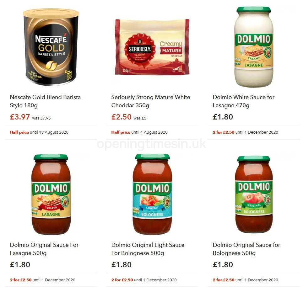 Co-op Food Offers from 5 August