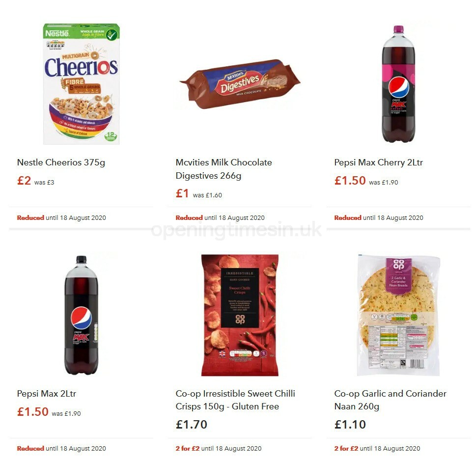 Co-op Food Offers from 5 August