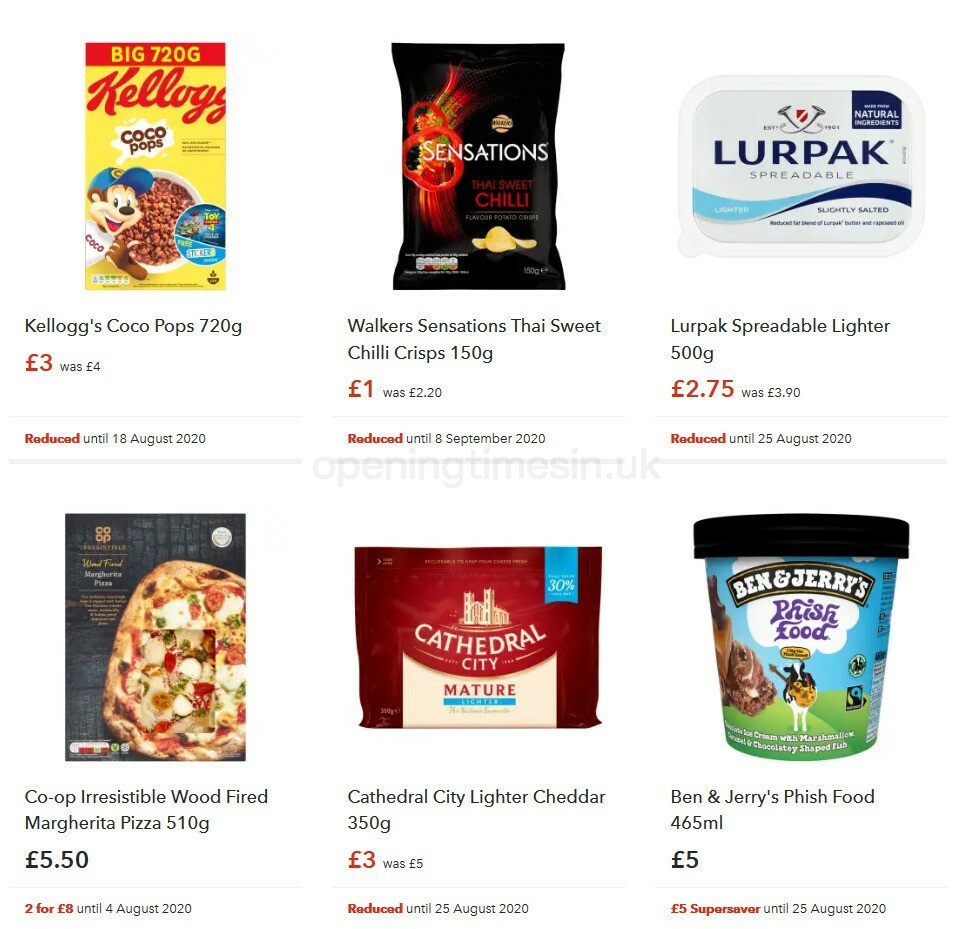 Co-op Food Offers from 5 August