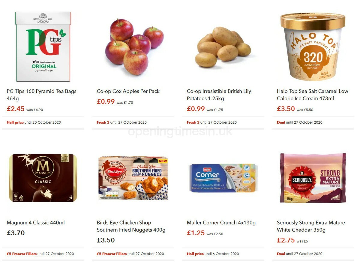 Co-op Food Offers from 7 October