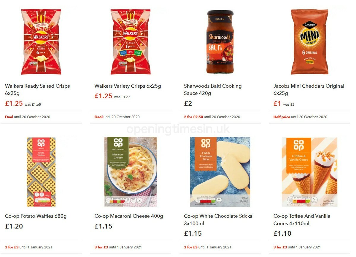 Co-op Food Offers from 7 October