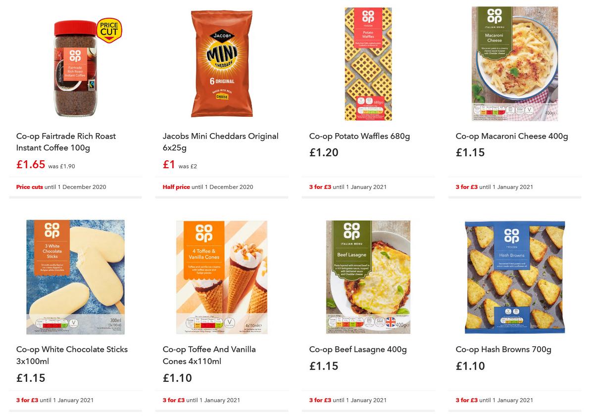 Co-op Food Offers from 18 November