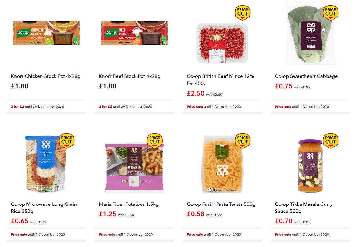 Co-op Food Offers from 18 November