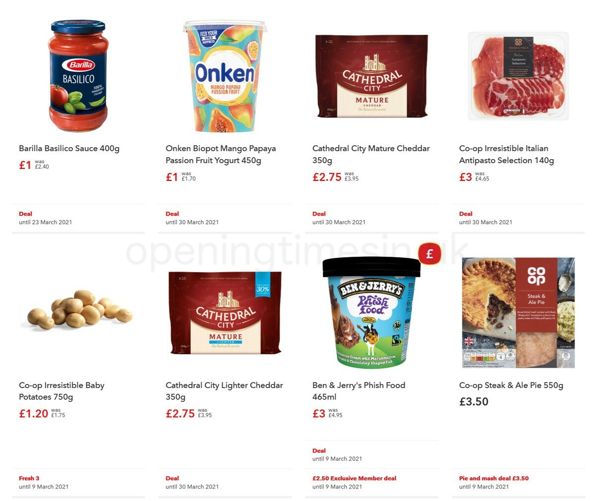 Co-op Food Offers from 10 March