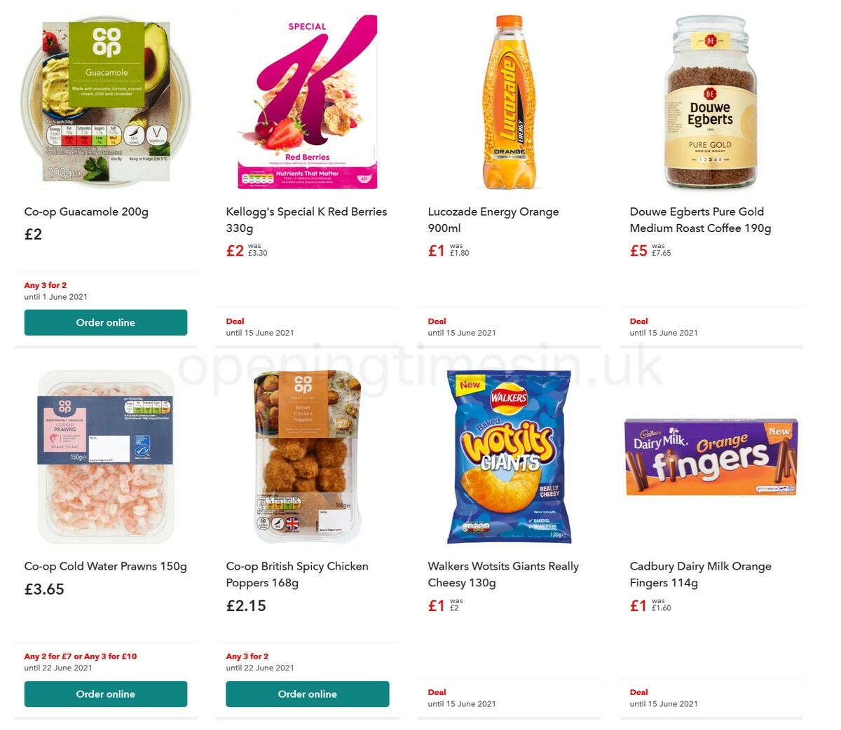 Co-op Food Offers from 2 June