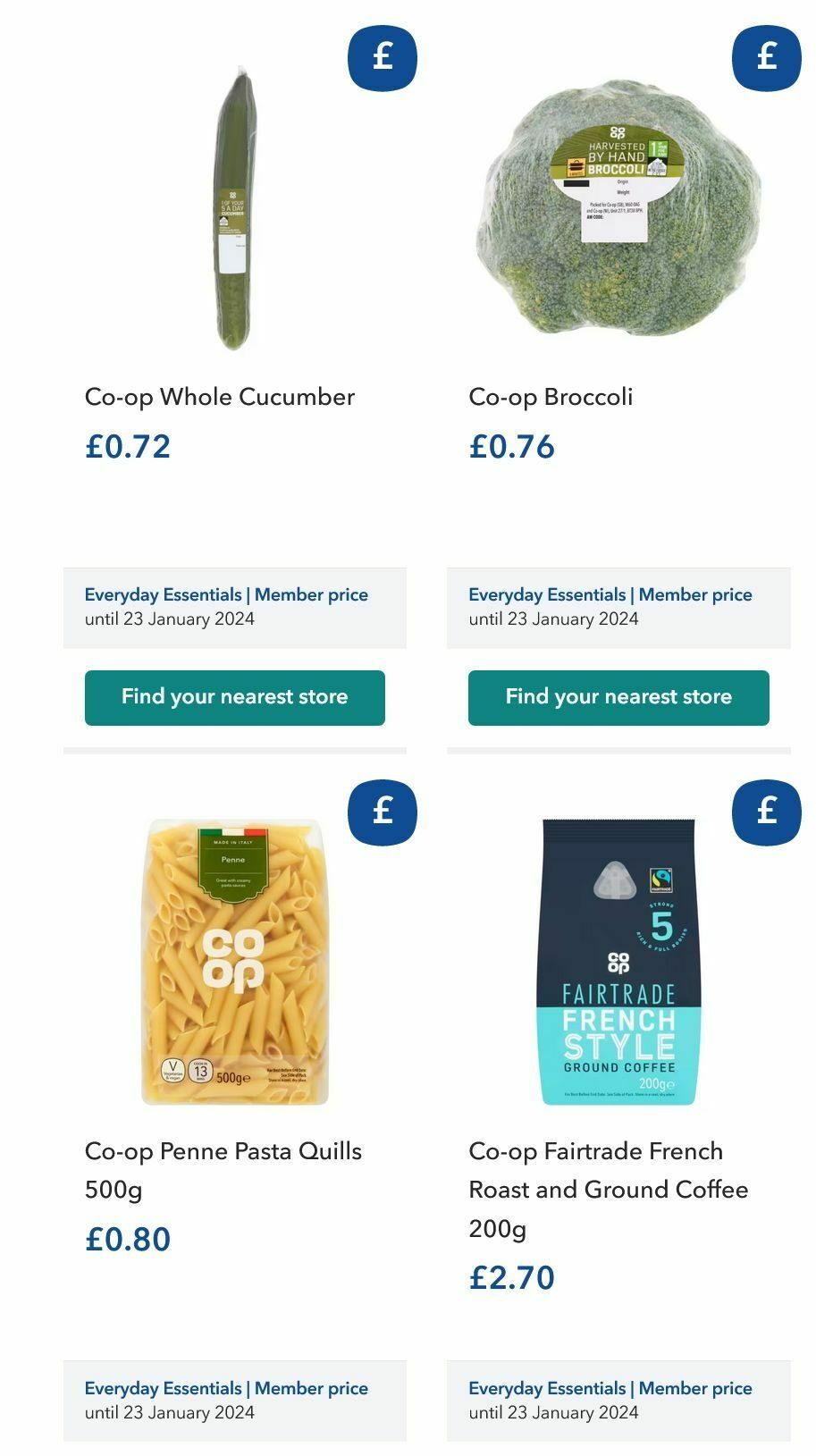 Co-op Food Offers from 13 December