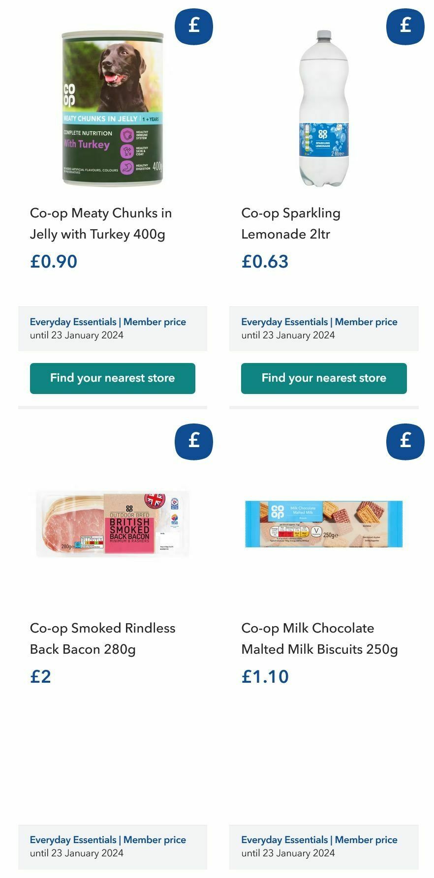 Co-op Food Offers from 13 December