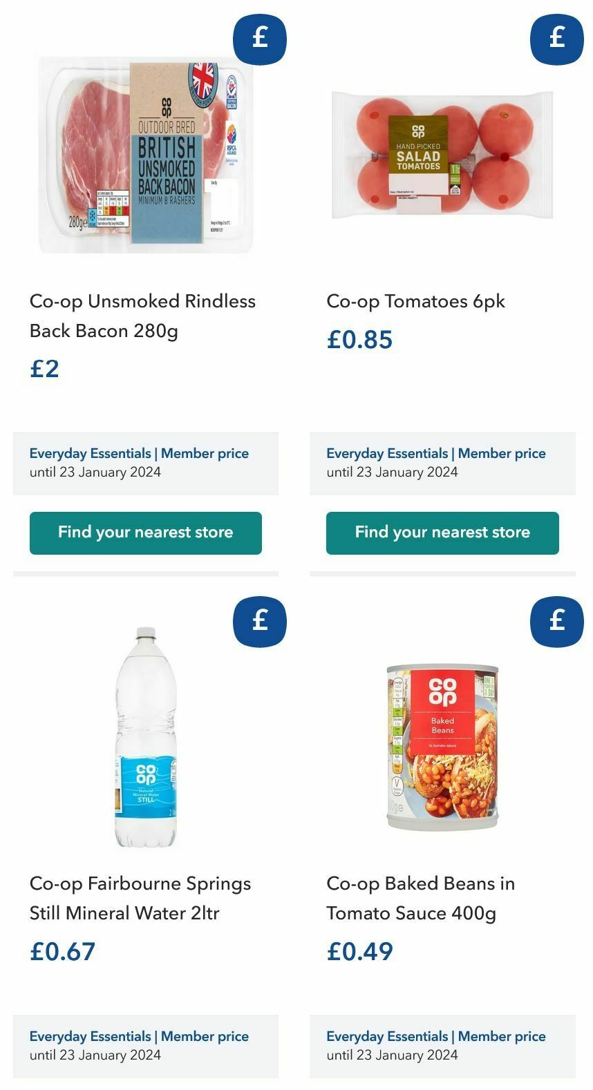 Co-op Food Offers from 13 December