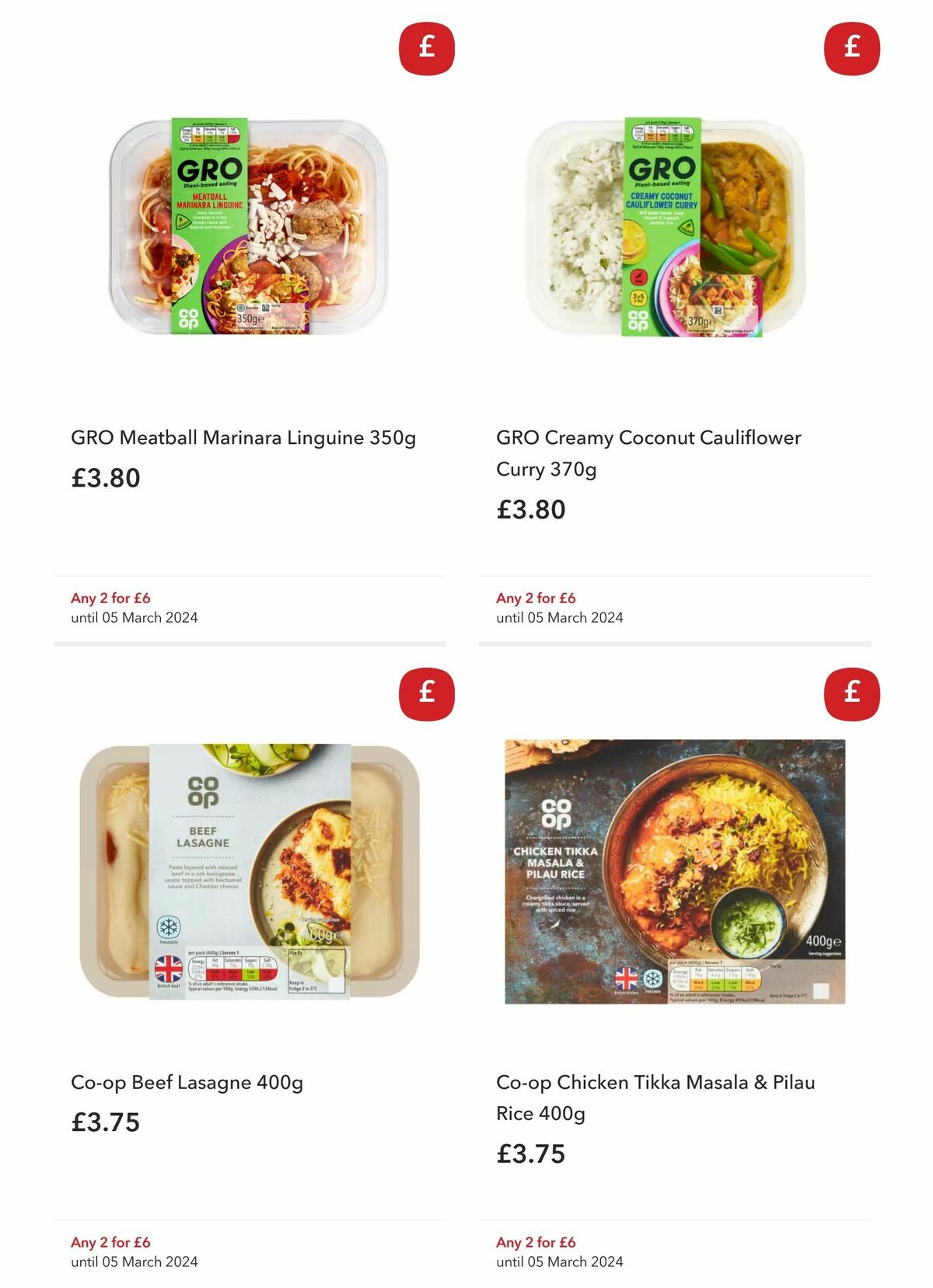 Co-op Food Offers from 5 February