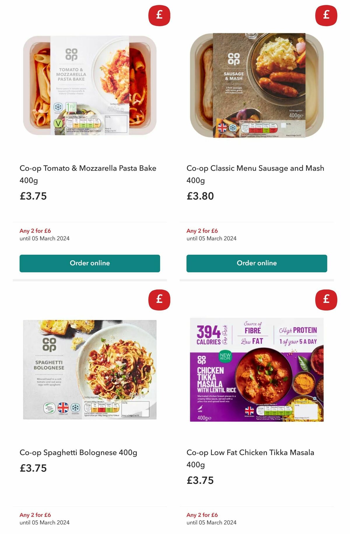 Co-op Food Offers from 14 February