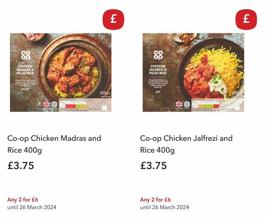 Co-op Food Offers from 6 March