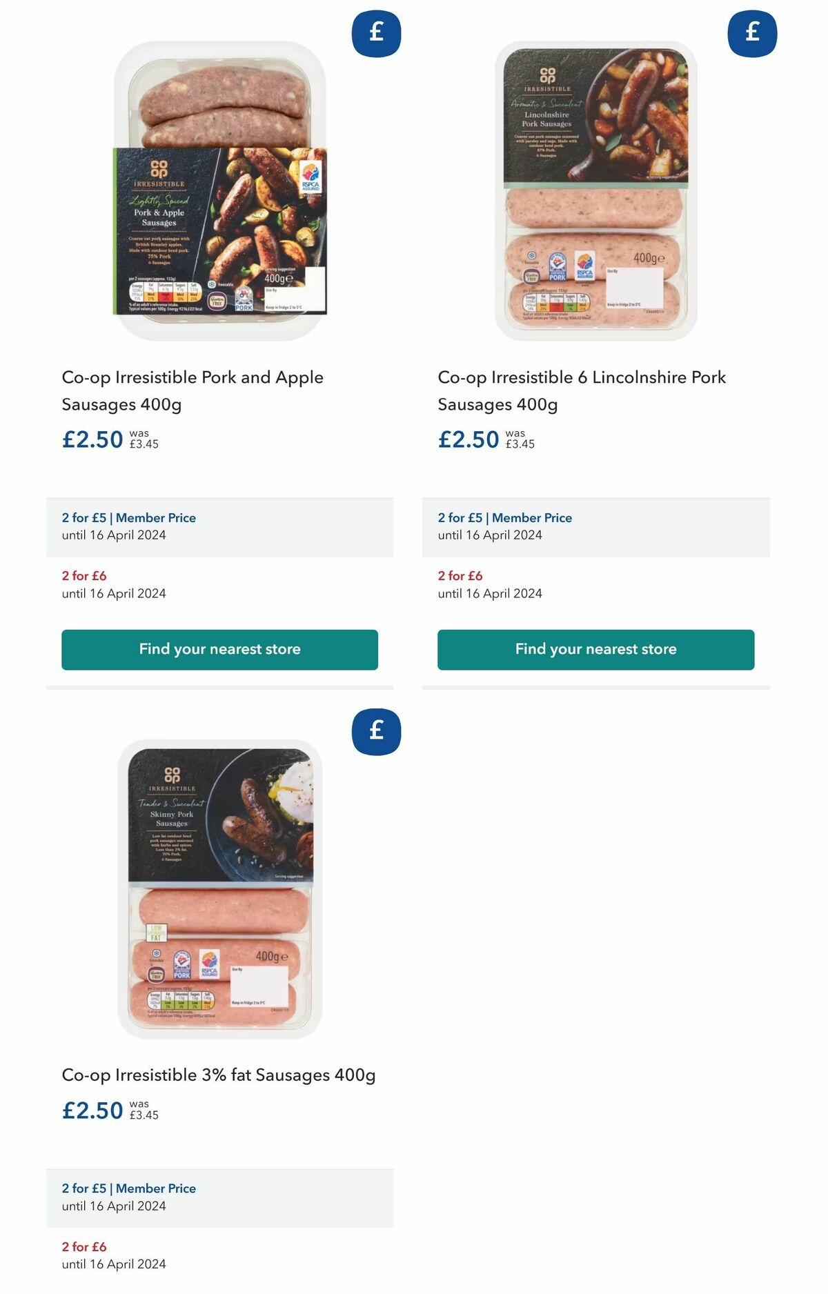 Co-op Food Offers from 27 March