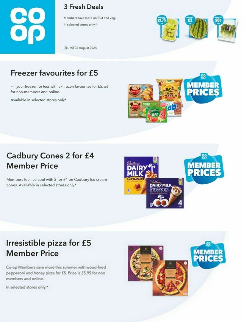 Co-op Food Offers from 17 July