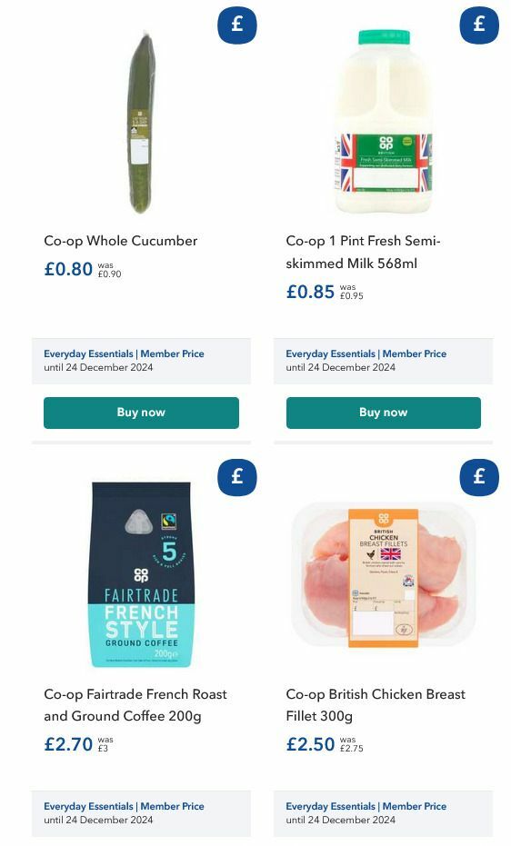 Co-op Food Offers from 27 August