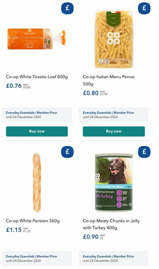 Co-op Food Offers from 27 August