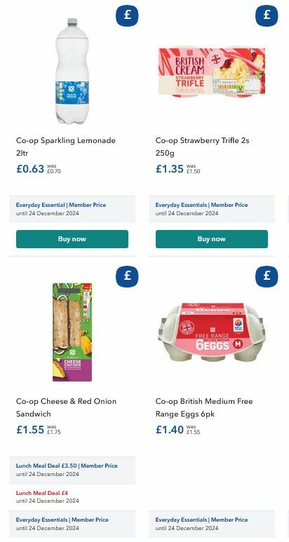 Co-op Food Offers from 27 August