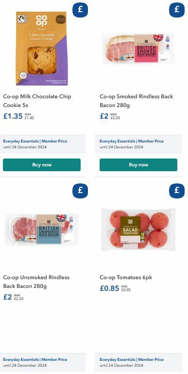 Co-op Food Offers from 27 August