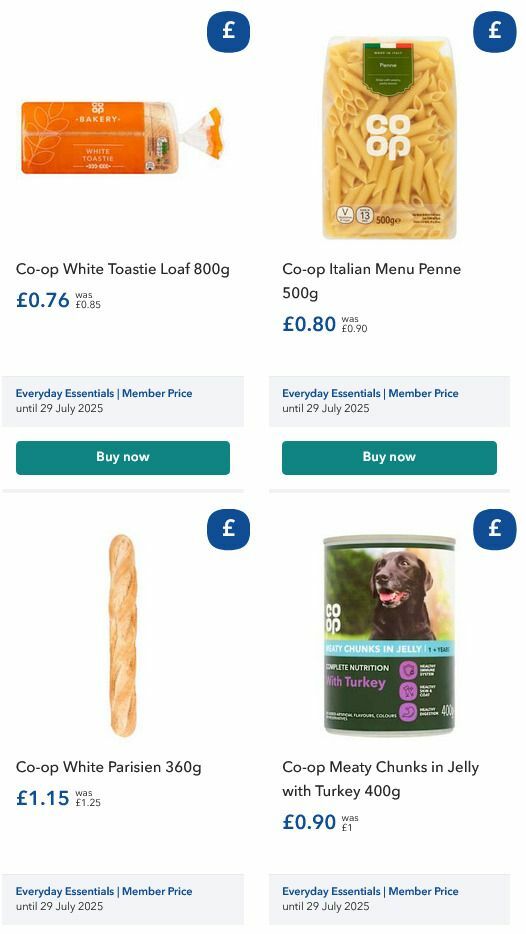 Co-op Food Offers from 26 December