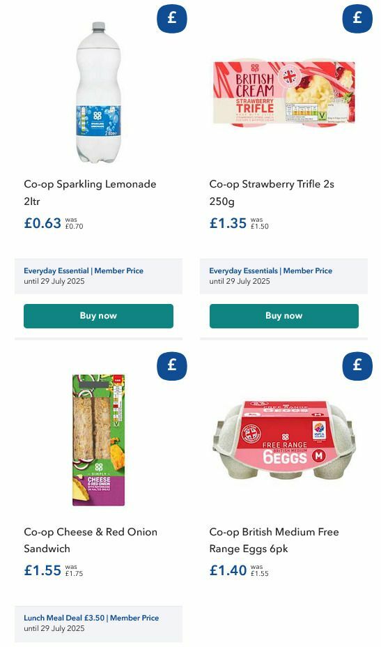 Co-op Food Offers from 26 December