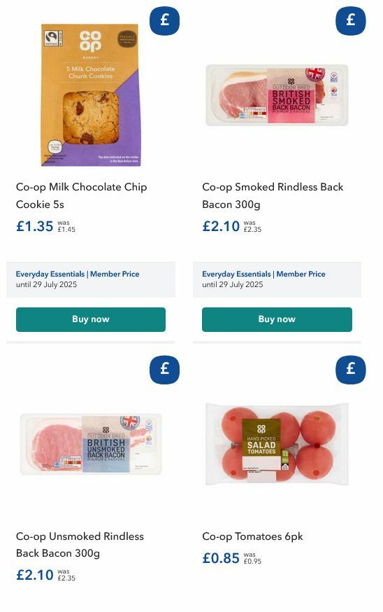 Co-op Food Offers from 26 December