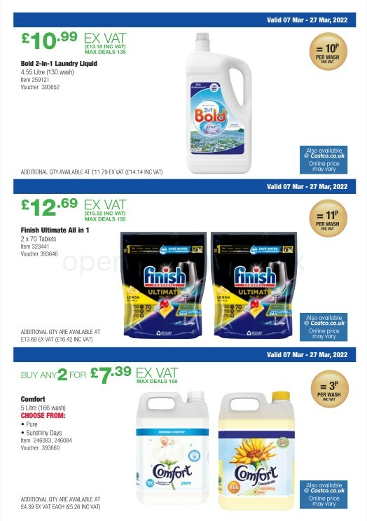 Costco Scotland & Wales Offers from 7 March