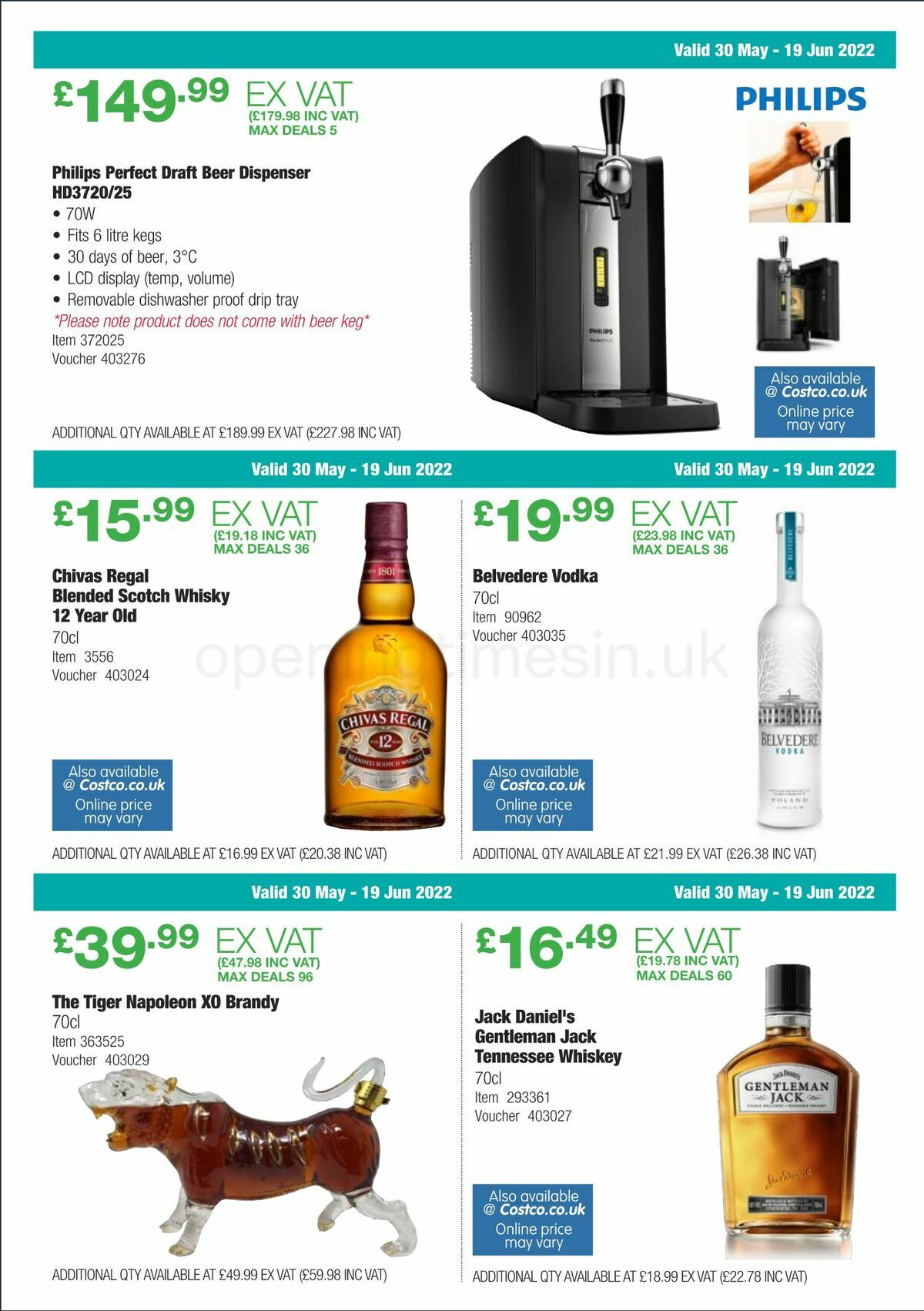 Costco Scotland & Wales Offers from 30 May