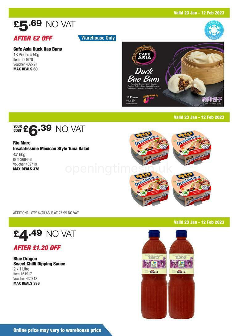 Costco Scotland & Wales Offers from 23 January