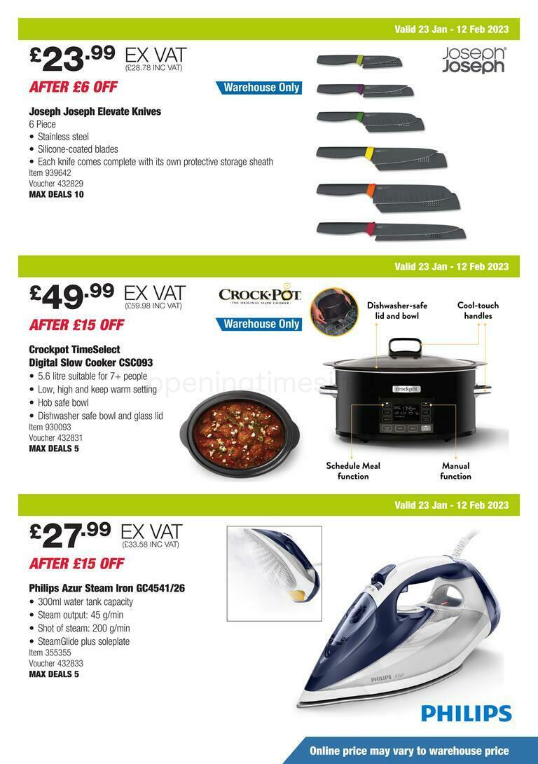 Costco Scotland & Wales Offers from 23 January