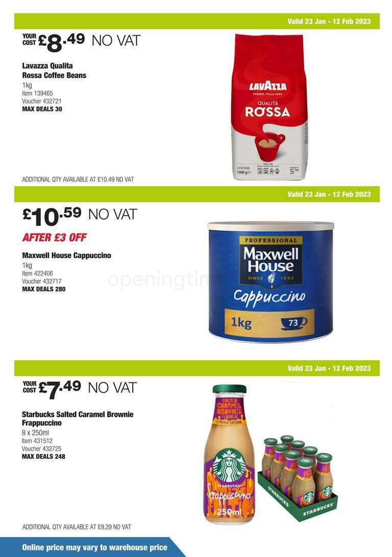 Costco Scotland & Wales Offers from 23 January