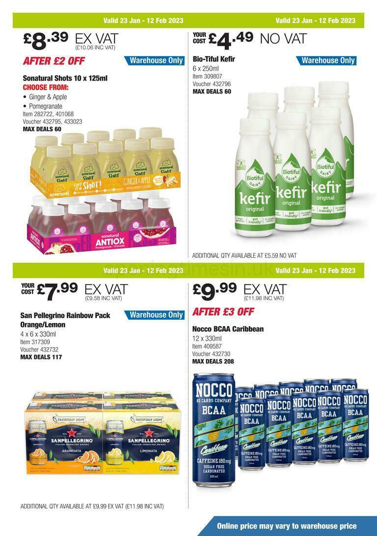 Costco Scotland & Wales Offers from 23 January