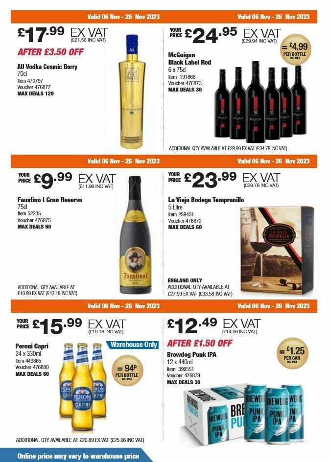 Costco Offers from 6 November