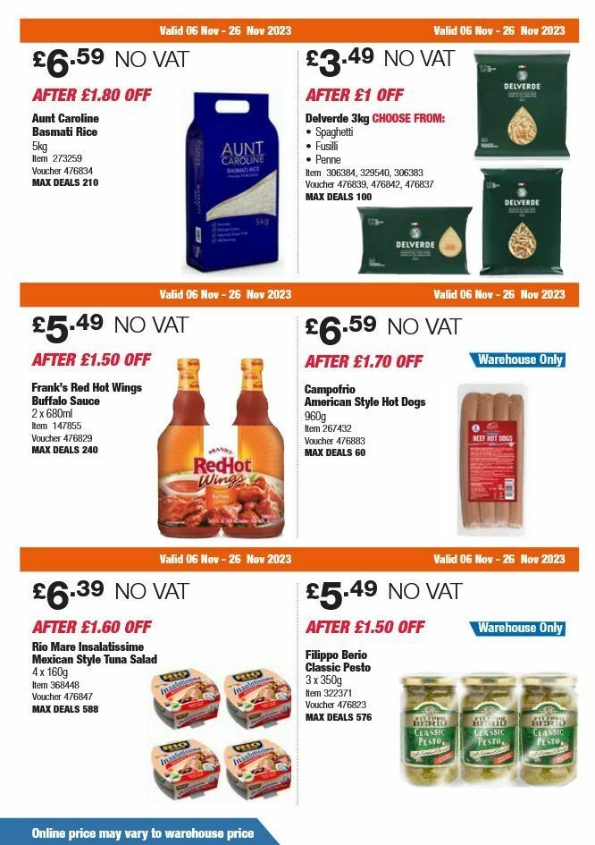 Costco Offers from 6 November