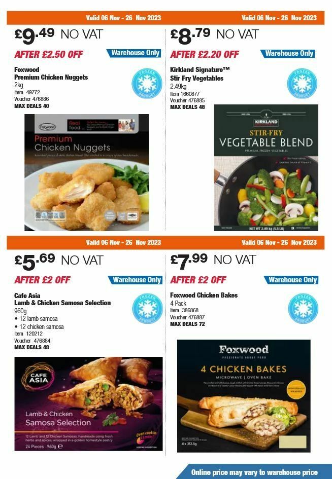 Costco Offers from 6 November