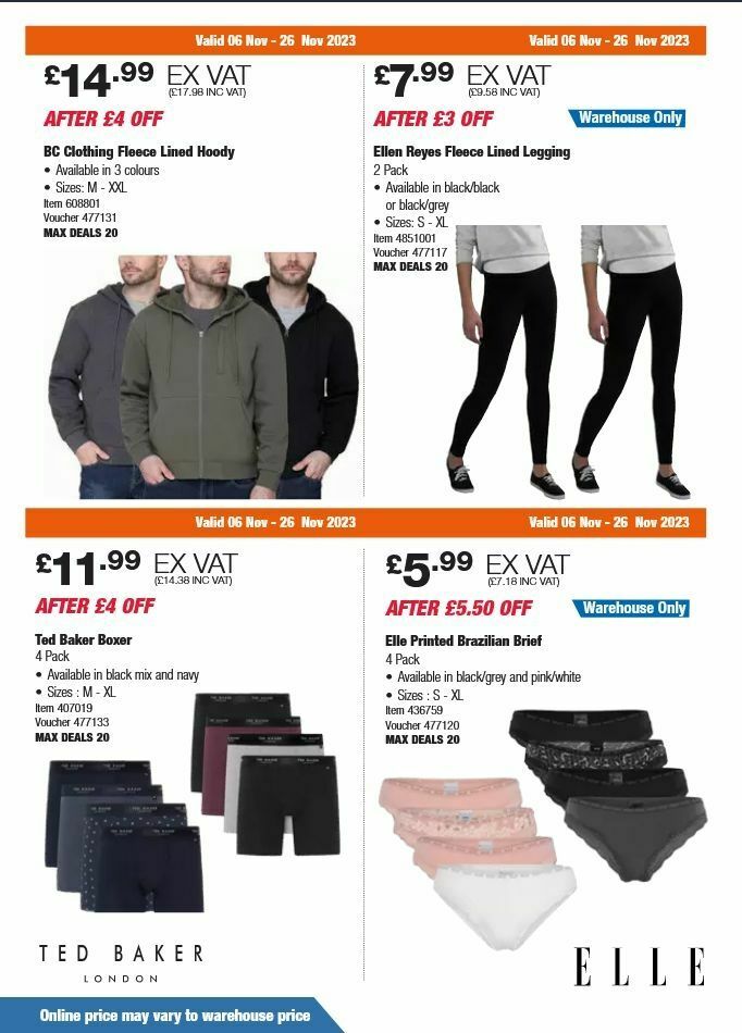 Costco Offers from 6 November