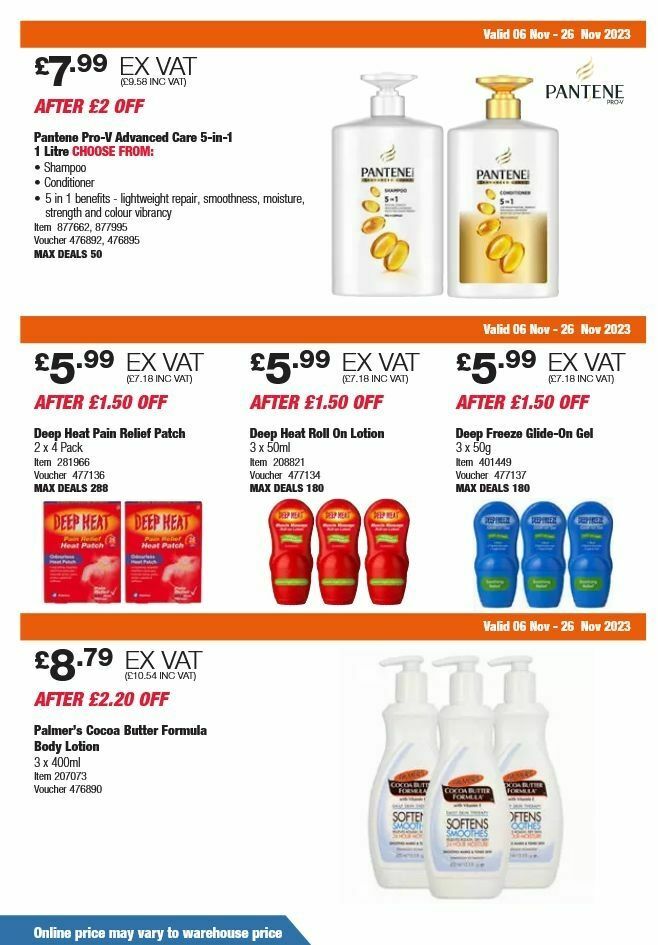 Costco Offers from 6 November